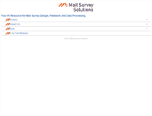 Tablet Screenshot of mailsurveysolutions.com